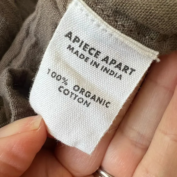 APIECE APART Las Alturas Mini Dress in Morel Brown size Small - Picture 9 of 11